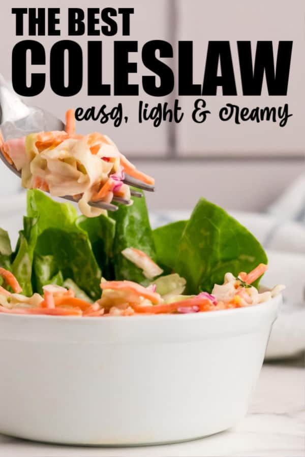 Crispy, crunchy coleslaw in a creamy lemony dressing. It's the perfect, easy to make,  summer side dish. #cheerfulcook #sidedish #coleslaw #koolsa  via @cheerfulcook